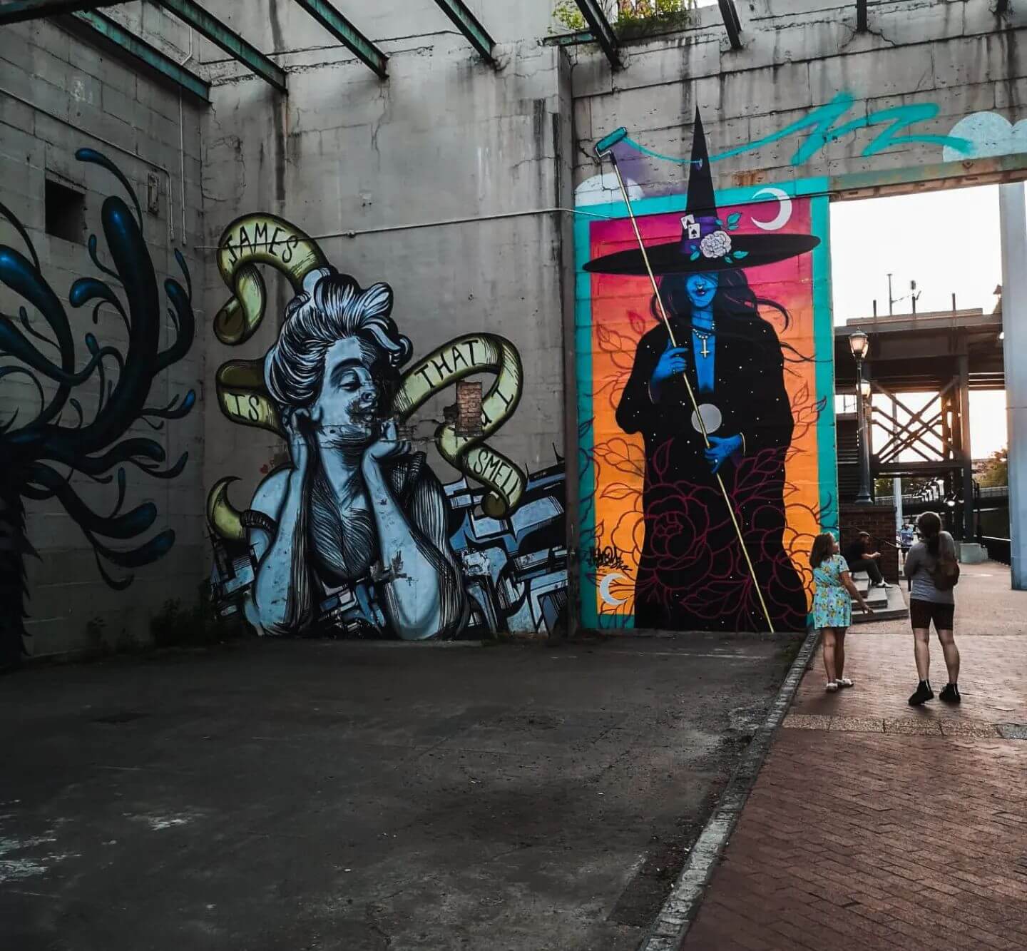 Graffiti Murals near the Canal in Richmond,VA