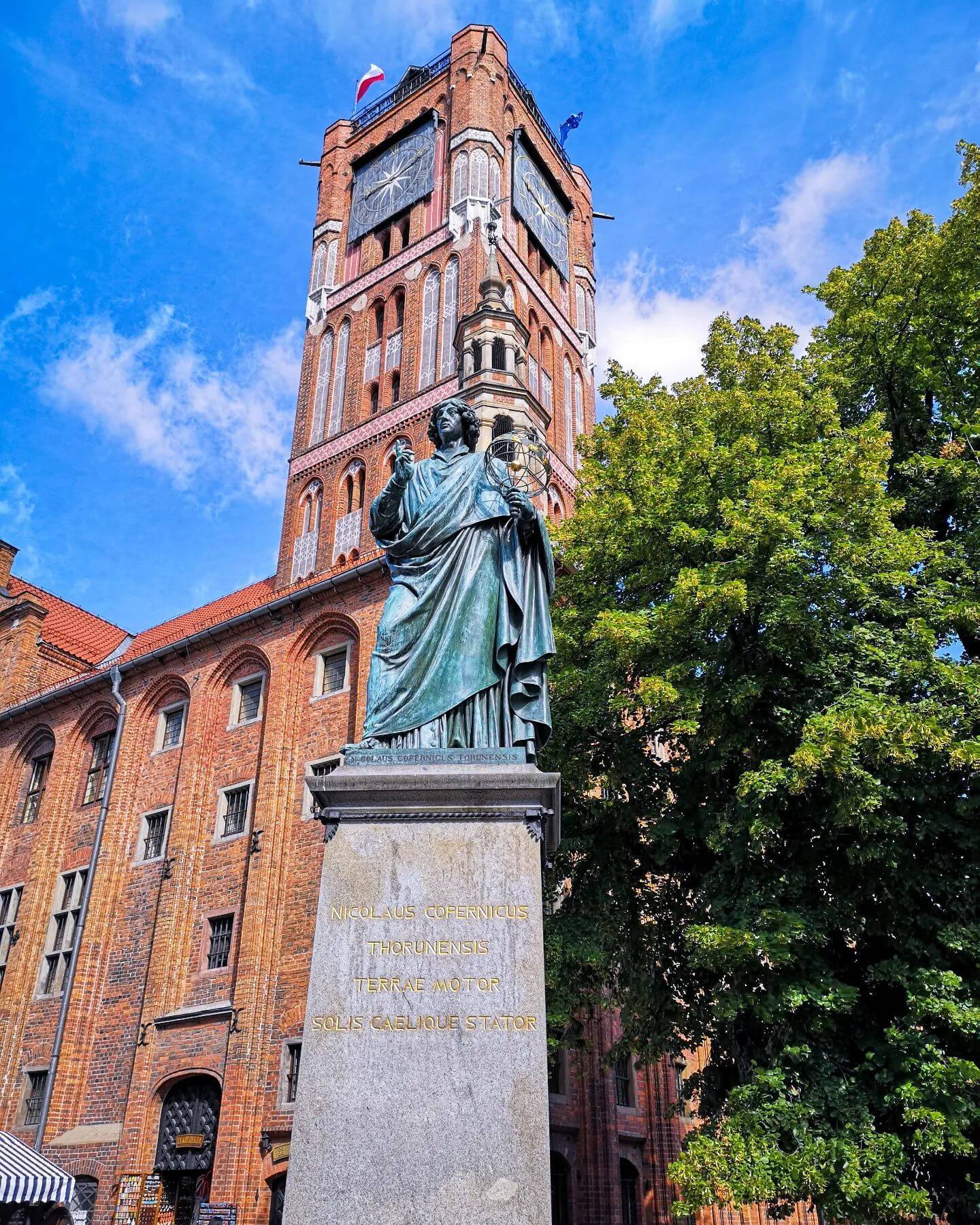 Copernicus Statue in Torun, Poland
