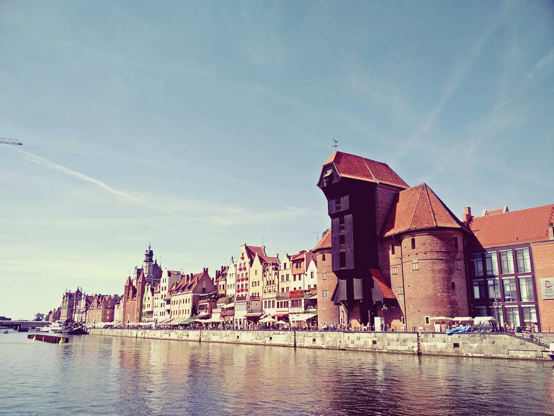 View of the Motlawa River in Gdansk
