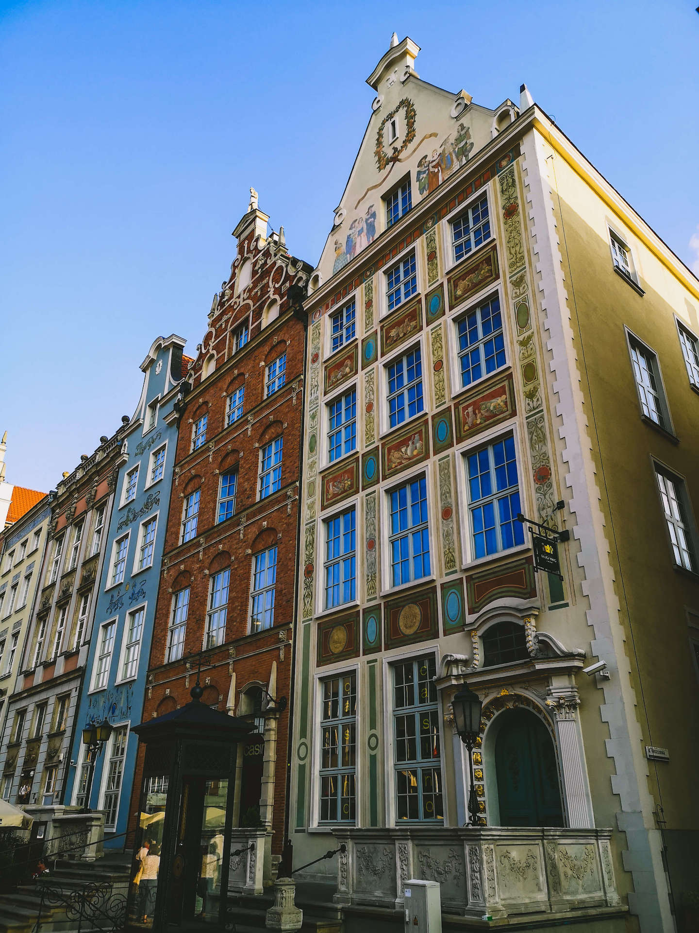 View of Rowhouses in Gdańsk