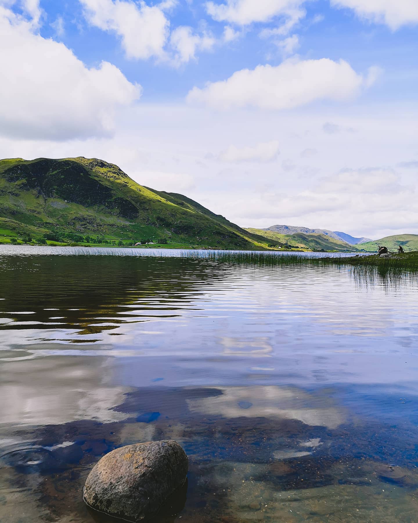 Lough Mask with a view of the Connemara Mountains